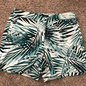 leaf pattern shorts